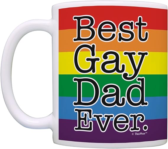 best gay dad ever queer mug